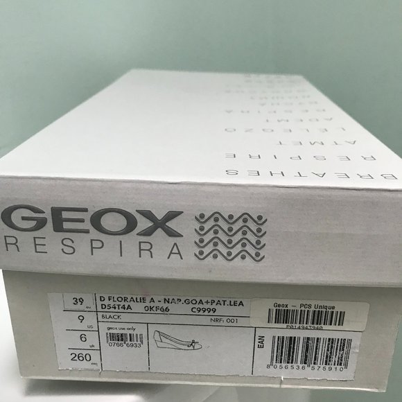 Black Leather Wedges - GEOX (used twice!) - Picture 4 of 4